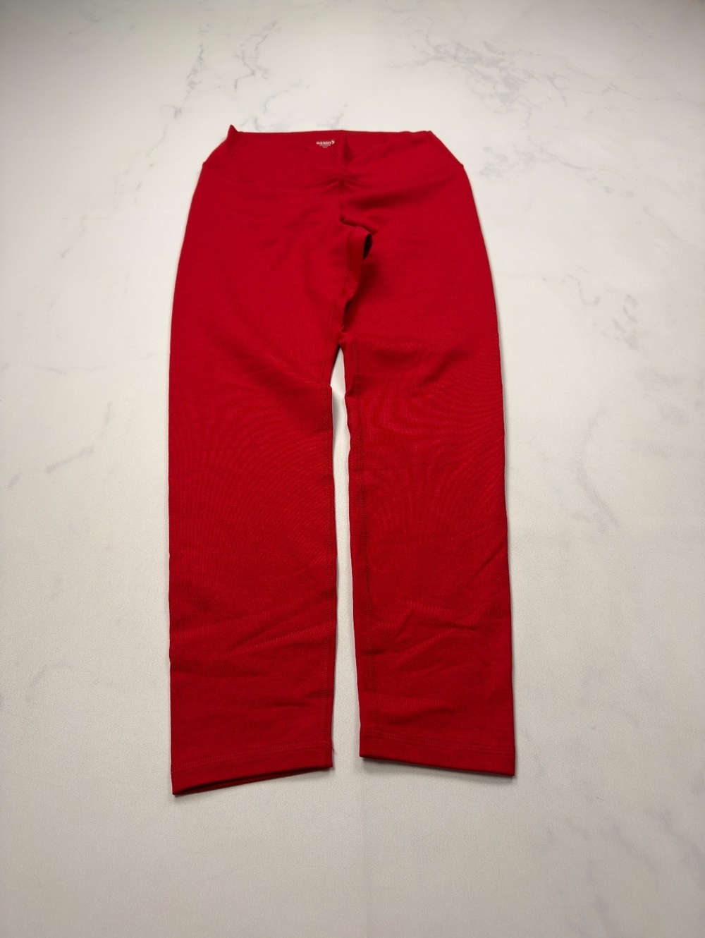 Old Navy Active Classic Style Leggings Red 2000s Slim Fit - Womens M